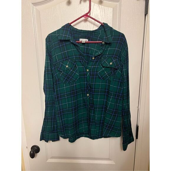 Croft & Barrow Button plaid shirt, xl - Picture 1 of 9